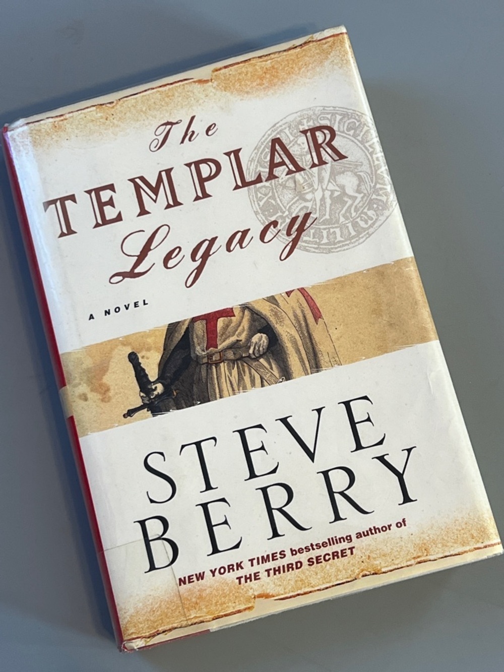 Steve Berry The Templar Legacy Hardcover Book - White and Brown Cover